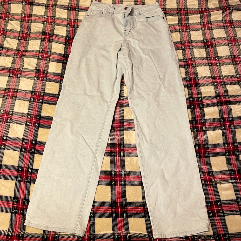 25 inch waist light blue denim 90s style straight leg universal thread jeans
